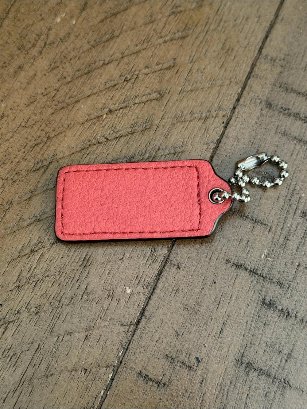 Coach Coral Hang Tag Bag Charm